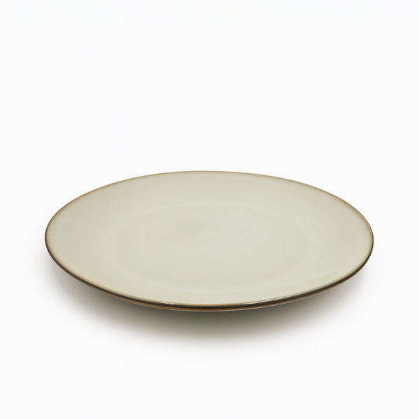 HL707-1 Porcelain Dinner Plate – 10.75" Round Plate in Matte Beige Finish