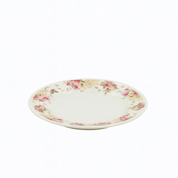 SC523 Plate – 8" Porcelain Floral Design