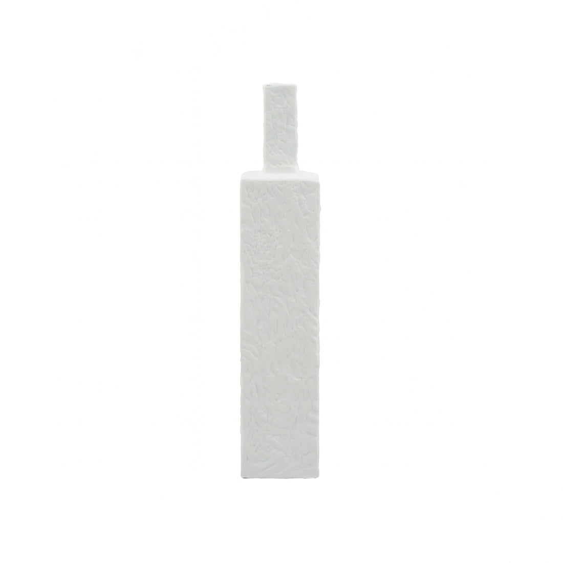 99600-05 Ceramic Vase – 40cm (H) – Tall Square Design with Textured Finish
