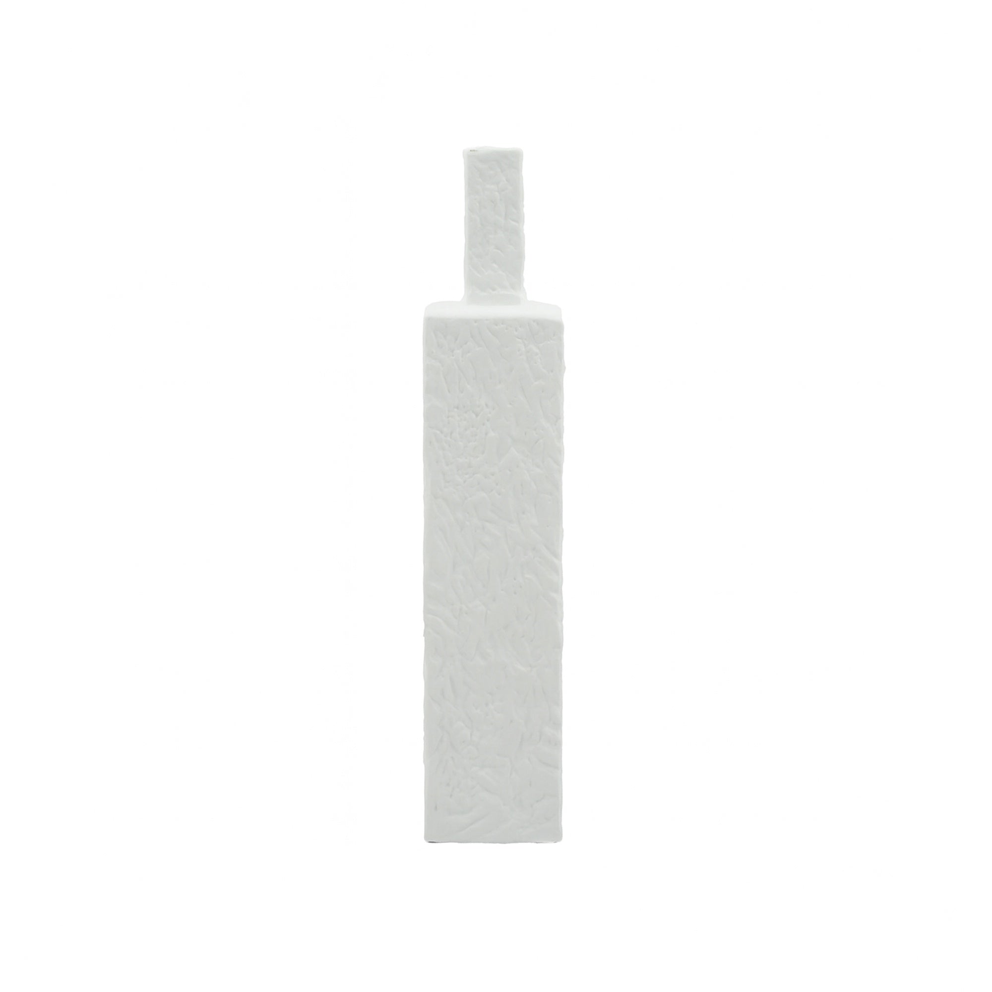 99600-05 Ceramic Vase – 40cm (H) – Tall Square Design with Textured Finish