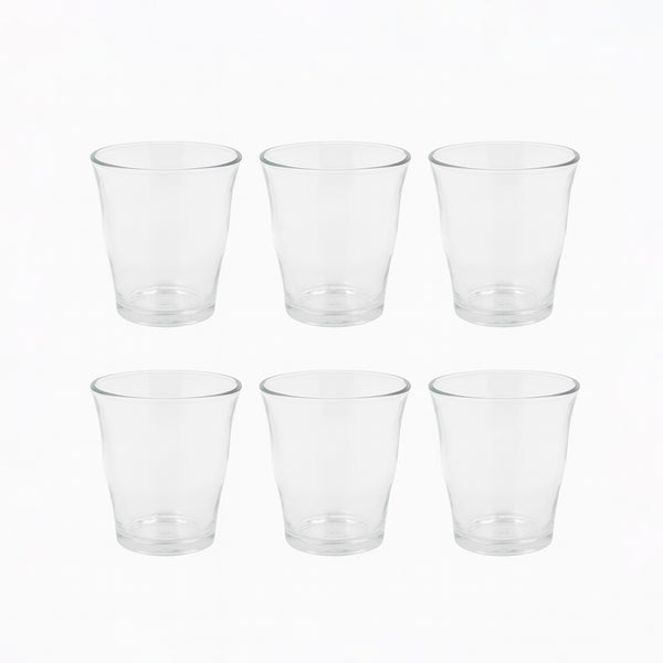 GH1901 Deli Glass Set – 6 Pieces – 210ml – Clear Classic Design