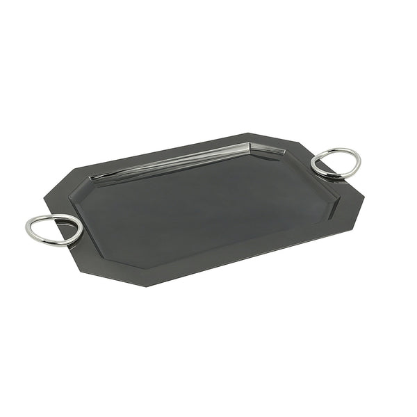 CD-7407 – Stainless Steel Serving Tray – Black – 52cm (W) x 34cm (L)