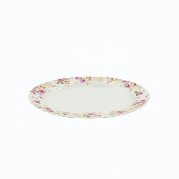 SC2324 Oval Plate – 14" Porcelain Floral Design