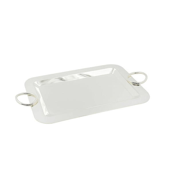 CD-7390 – Stainless Steel Serving Tray – Silver – 44cm (W) x 32cm (L)