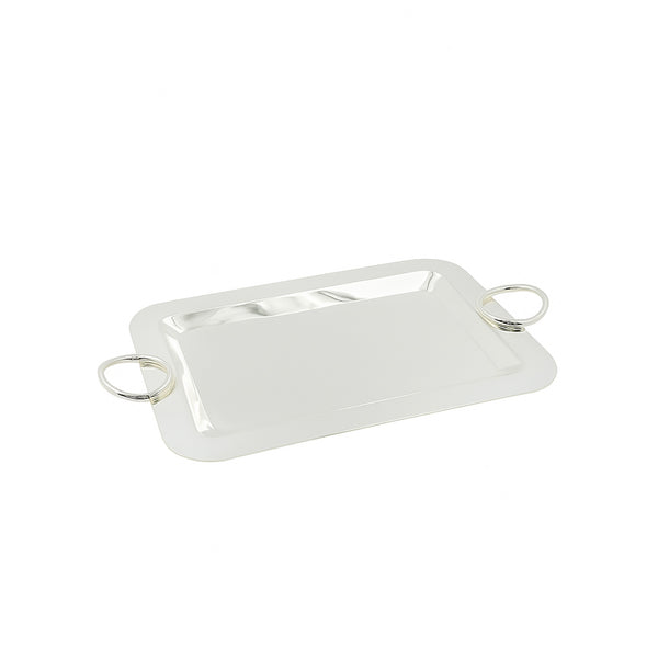 CD-7394 – Stainless Steel Serving Tray – Silver – 36cm (W) x 26cm (L)