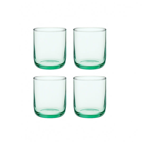 Iconic Tumbler Set – 4 Piece – 9.5 oz – Sleek Green-Tinted Design – 420112