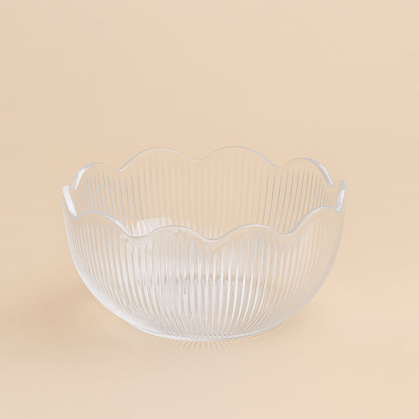 8188-K – Acrylic Bowl with Wavy Rim – 22cm (D)