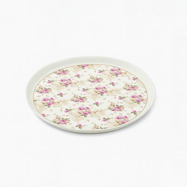 SC822 Plate – 12.6" Porcelain Floral Design