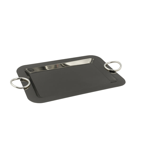 CD-7391 – Stainless Steel Serving Tray – Black – 36cm (W) x 26cm (L)