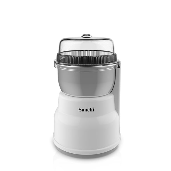Saachi NL-CG-4972-WH Electric Coffee Grinder – 100g Capacity – 300W – White