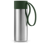 567037 City Thermal Cup 0.35L S/S W/Green Lid