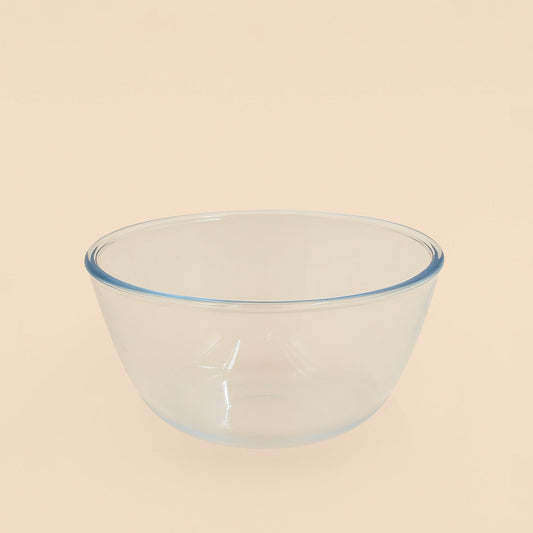 BG-GB-1100 – Glass Mixing Bowl 1100 ml – Clear Heat-Resistant Borosilicate Bowl