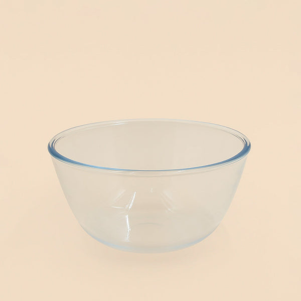 BG-GB-1100 – Glass Mixing Bowl 1100 ml – Clear Heat-Resistant Borosilicate Bowl