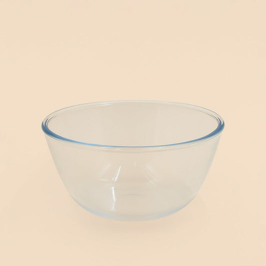 BG-GB-1600 – Glass Mixing Bowl 1600 ml – Clear Heat-Resistant Borosilicate Bowl