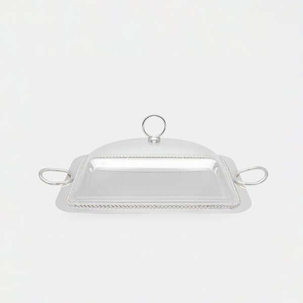 CD-7386 – Rectangular Serving Tray with Acrylic Lid – 36cm (W) x 26cm (L)