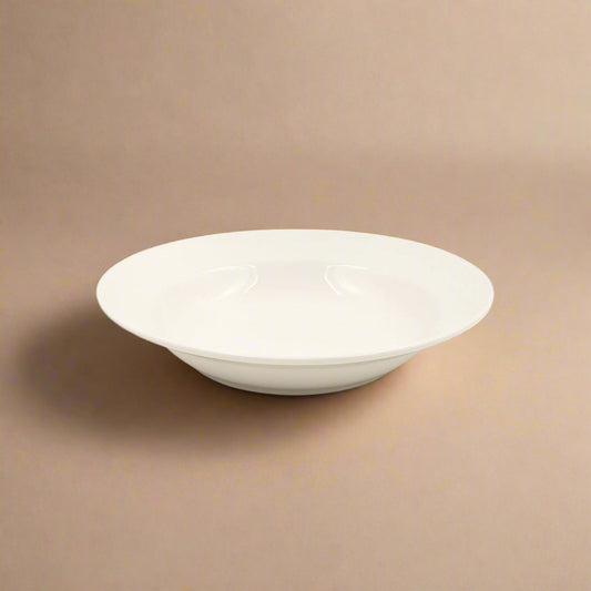 Ceramic Plate – Classic Flat-Rim Design – 8 Inches – 92588-01