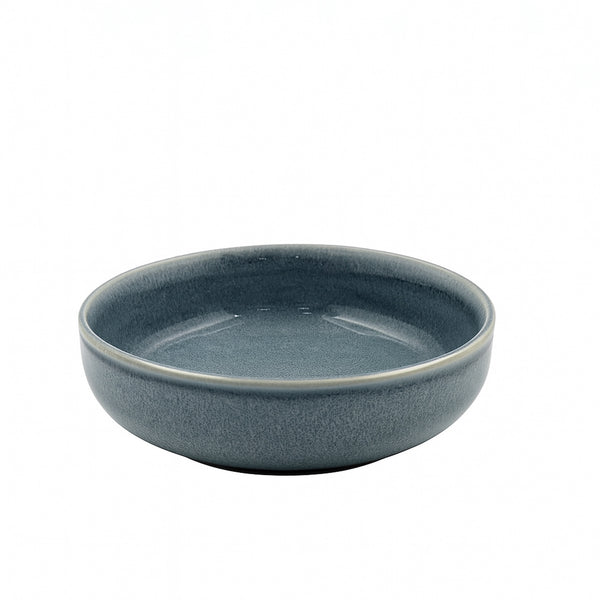 99576-08 – Ceramic Bowl 8 Inches – Speckled Charcoal Grey with Smooth Rounded Finish