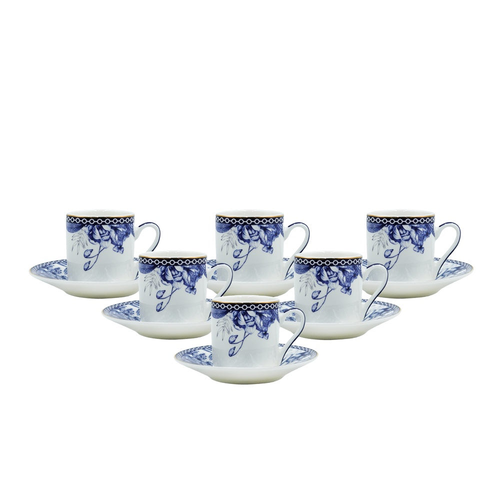 AK-011 Turkish Coffee Cup & saucer  Set 12 pcs