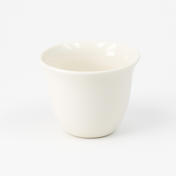 910 – Cawa Cup Set – 12 Pieces – White – Plain White – Porcelain Finish