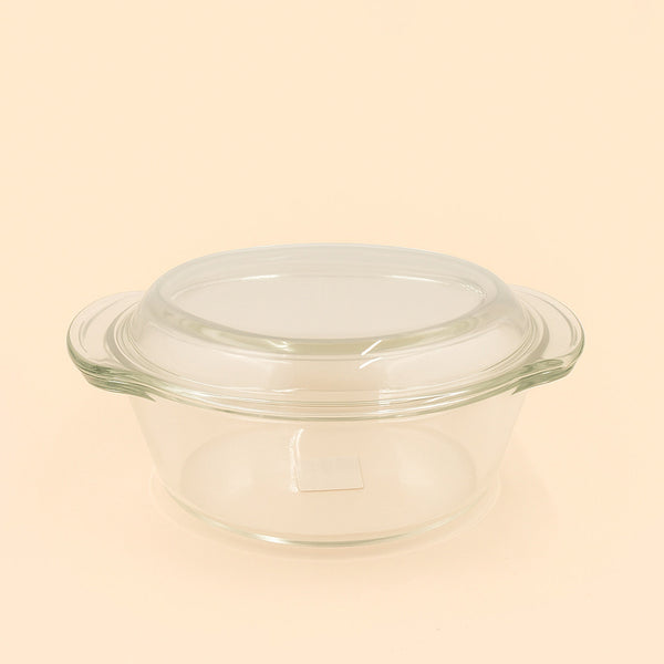 BG-PT-1500 – Beyti Glass Casserole 1500 ml – Clear Casserole Dish with Lid