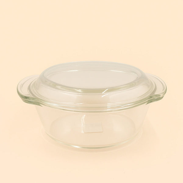 BG-PT-2000 – Beyti Glass Casserole 2000 ml – Clear Casserole Dish with Lid