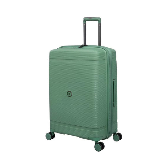 it luggage Medium Travel Trolley – Lightweight Hard Case Spinner with Expansion & TSA Lock, Polypropylene Build, SKU 15-3108-08, Green