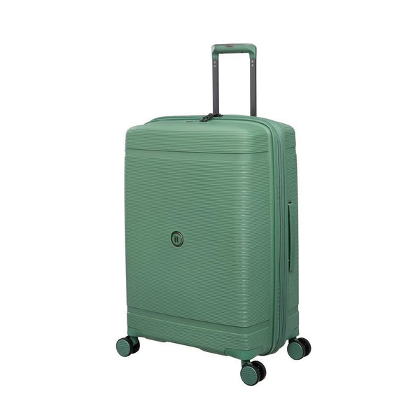 it luggage Medium Travel Trolley – Lightweight Hard Case Spinner with Expansion & TSA Lock, Polypropylene Build, SKU 15-3108-08, Green
