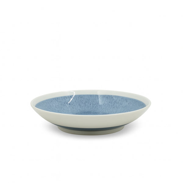 SC3959 Ceramic Deep Plate – 8 Inch – Blue & White Modern Design