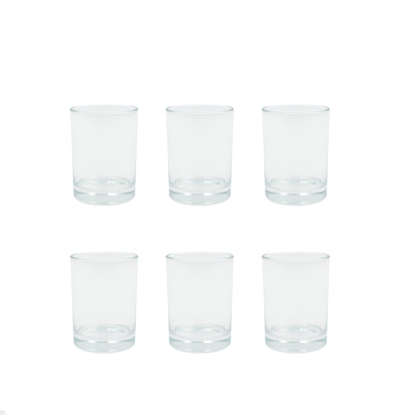 Y70084 Glass Tumbler Set – 6 Pieces – Clear Classic Design