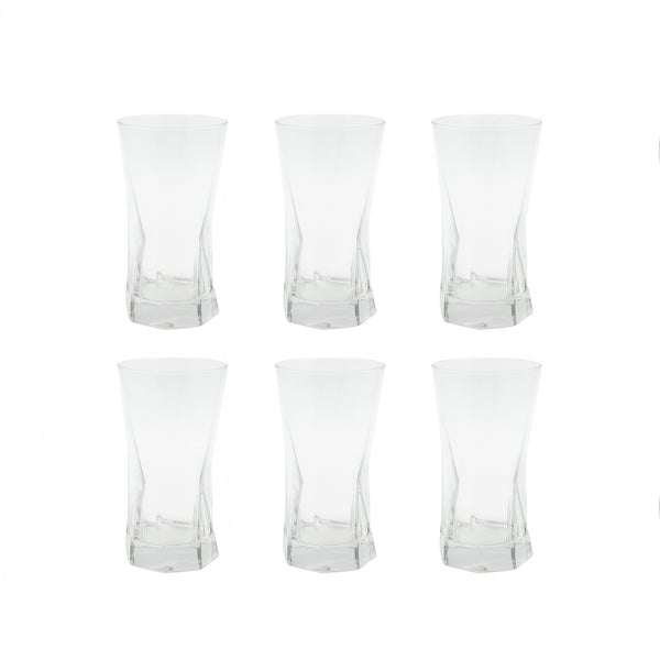 JS5180-3 Glass Tumbler Set – 6 Pieces – 325ml Capacity
