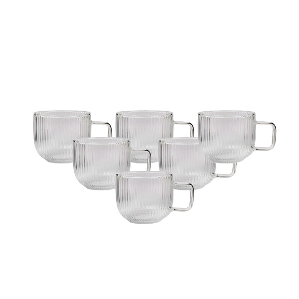 Glass Cup Set – 6 Pieces –300ml – GPZB70-1B