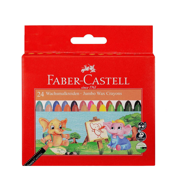 FCIN120039 – Faber-Castell Jumbo Wax Crayons – 24 Colours