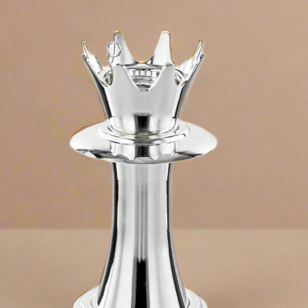 HT2411012 Incense Burner – 22cm (H) – Elegant Silver Crown Design Bakhoor Holder for Home Fragrance