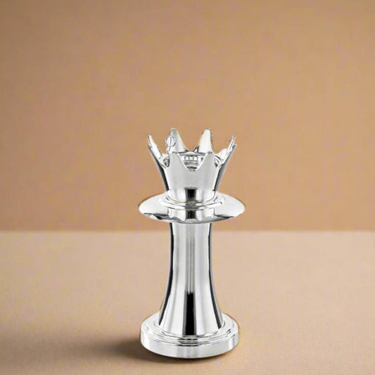 HT2411012 Incense Burner – 22cm (H) – Elegant Silver Crown Design Bakhoor Holder for Home Fragrance