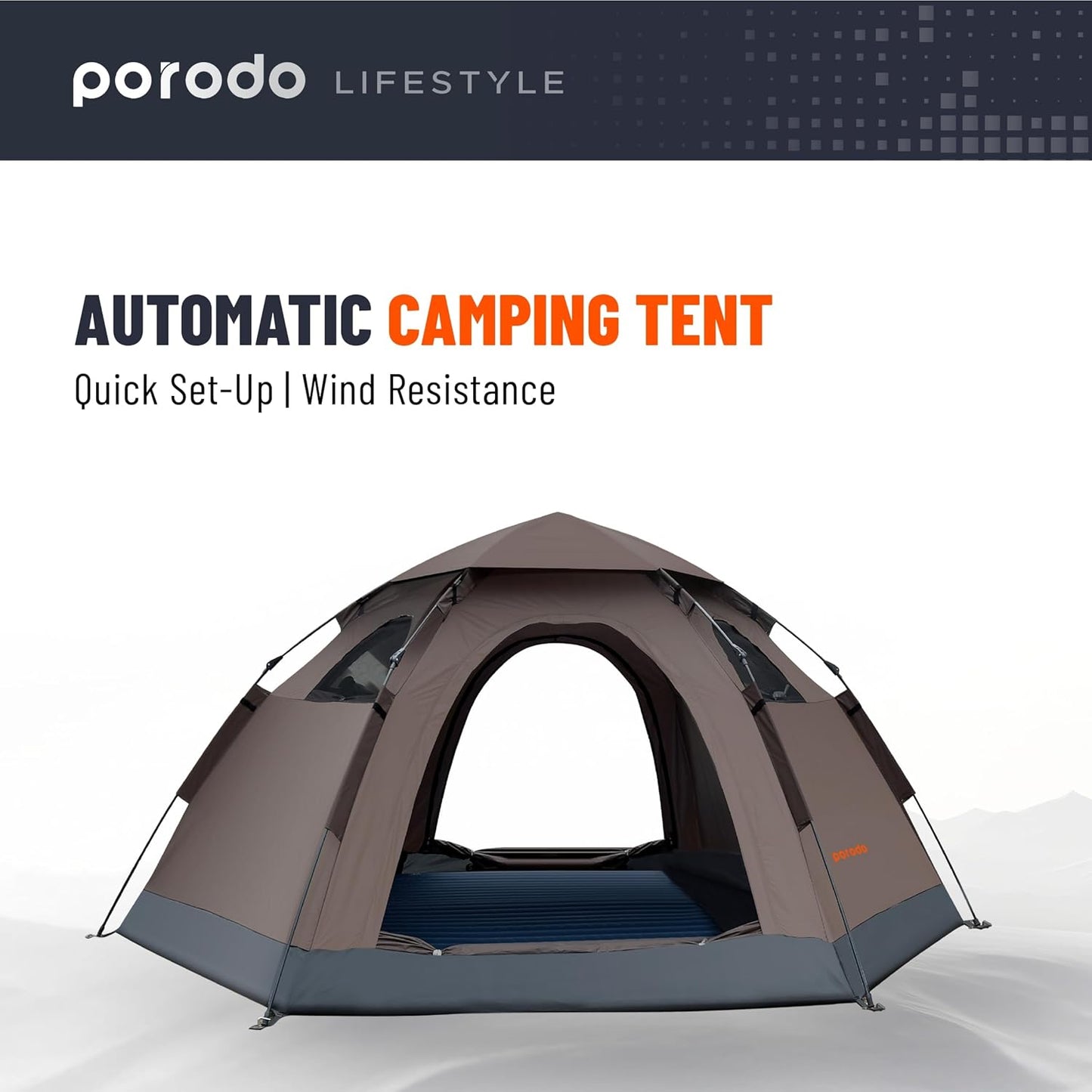 Porodo Life Style 4-Person Camping Tent 2000MM