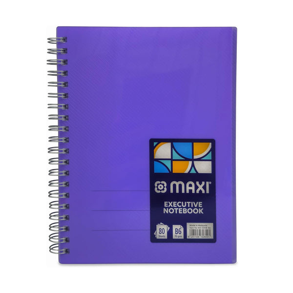 MX-EXNB-B6 Maxi Executive PP Notebook – B6 Size, 80 Sheets, 70 GSM