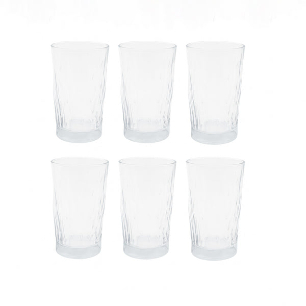 JS5179-3 Glass Tumbler Set – 6 Pieces – 415ml Capacity