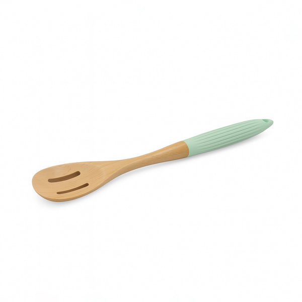 60304-1 Bamboo Serving Spoon – Mint Green Handle