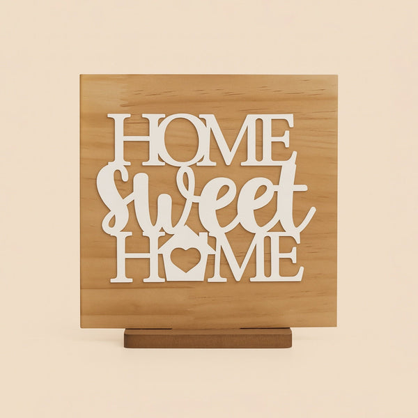 EA-ST467L – Wooden "Sweet Home" Stand – 20cm (W) x 20cm (L)