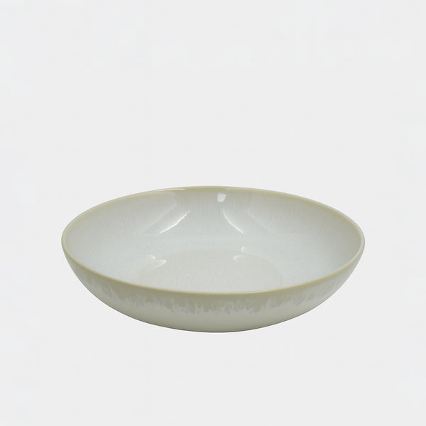 0001-10 – Ceramic Bowl – 7.75" Matte Speckled White Glaze