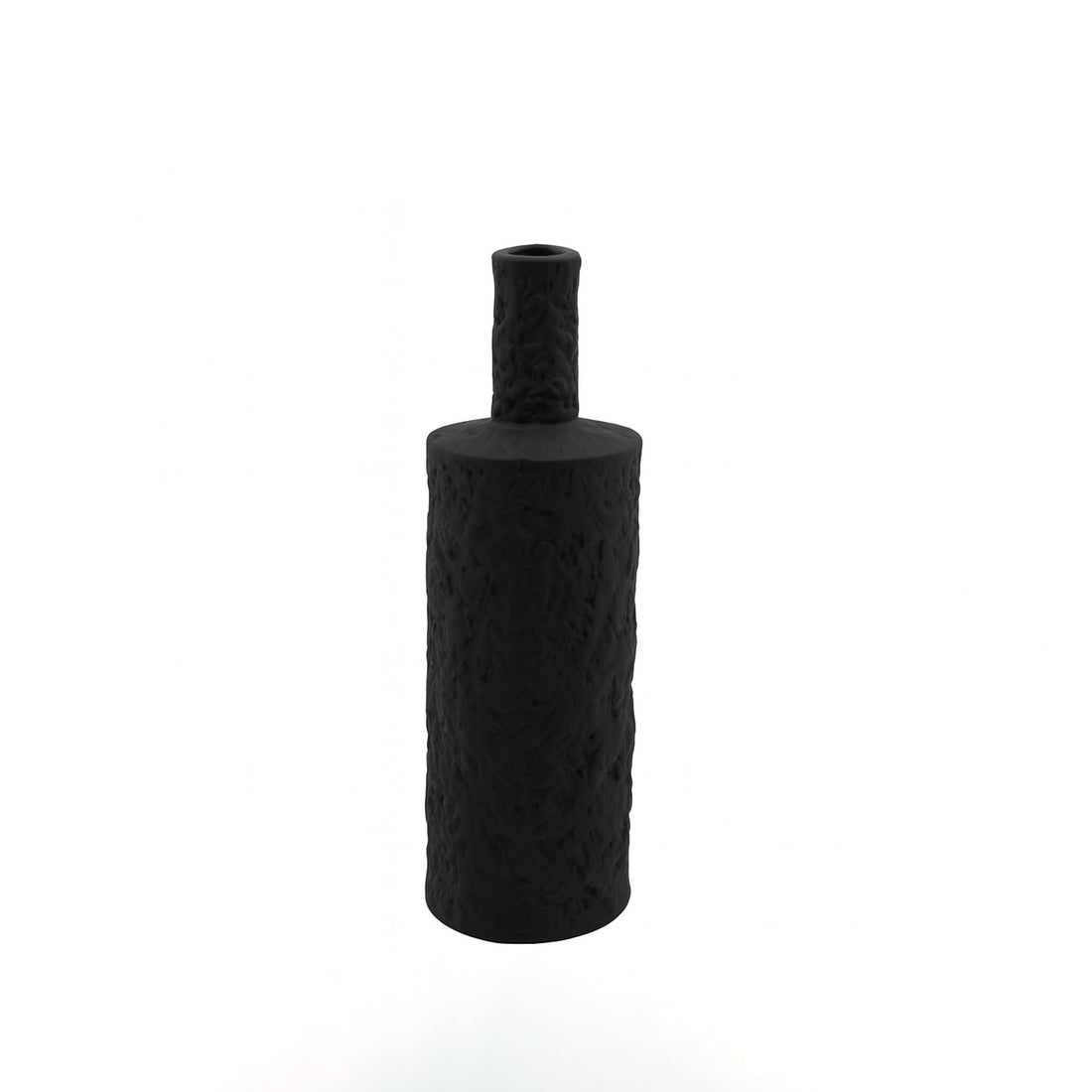 99600-08 Ceramic Vase – 27cm (H) – White Matte Textured Modern Design