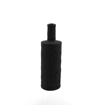 99600-08 Ceramic Vase – 27cm (H) – White Matte Textured Modern Design