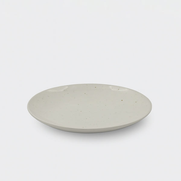 99580-14 – Ceramic Plate 10 Inches – Ivory with Speckled Finish