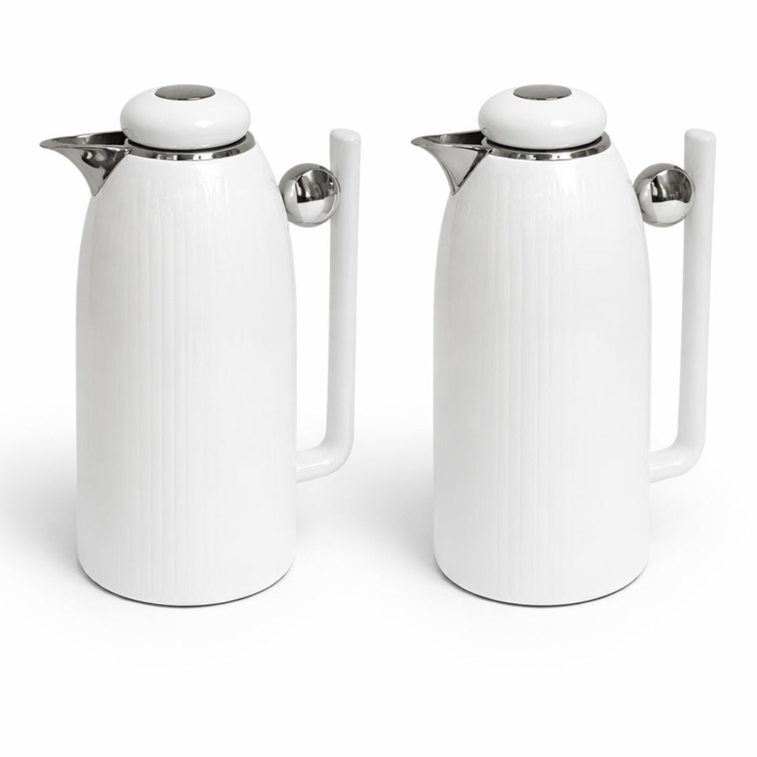 RGD26QA Vacuum Flask Set – 2 Pieces (1L + 1L) – Pearl Beige & Silver Finish