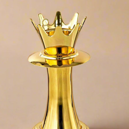 HT2411011 Incense Burner – 22cm (H) – Elegant Gold Crown Design Bakhoor Holder for Home Fragrance