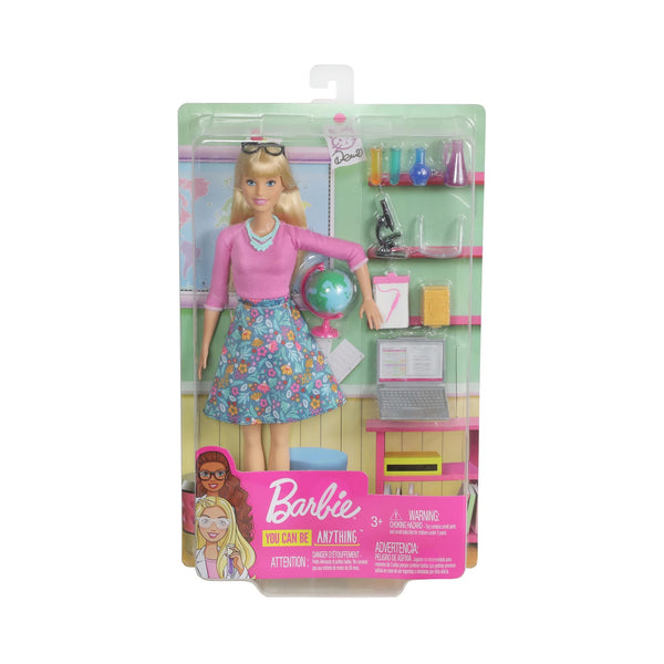 GJC23 Barbie Teacher Doll – Classroom Playset with Accessories