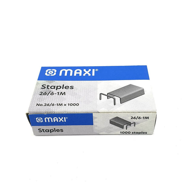 MX-26-6-1M Maxi Staples – 26/6 Size,  – 1000 Pieces