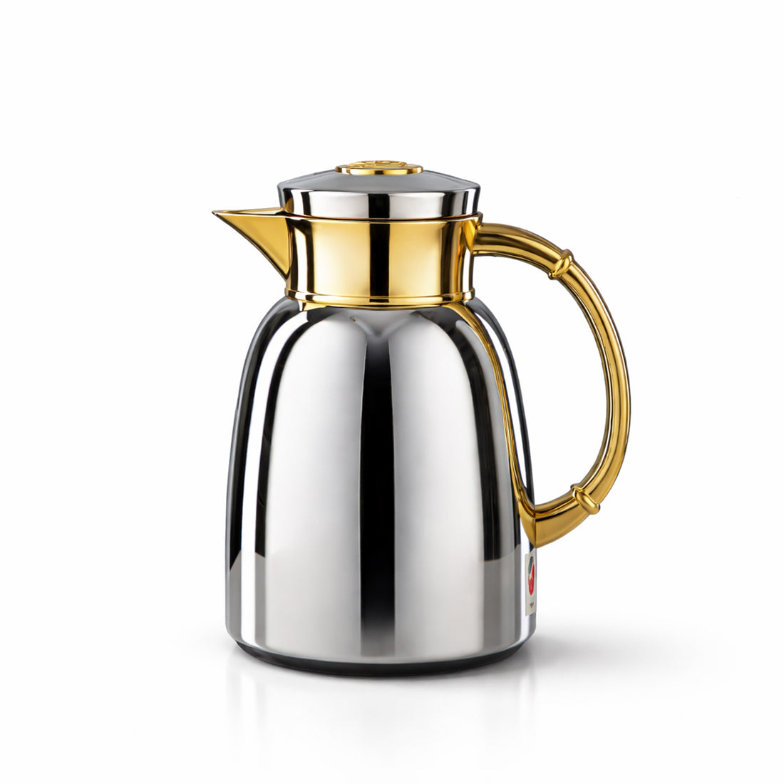 QVC-0650CC95 Almarjan Vacuum Flask – 0.65L – Silver & Gold Finish