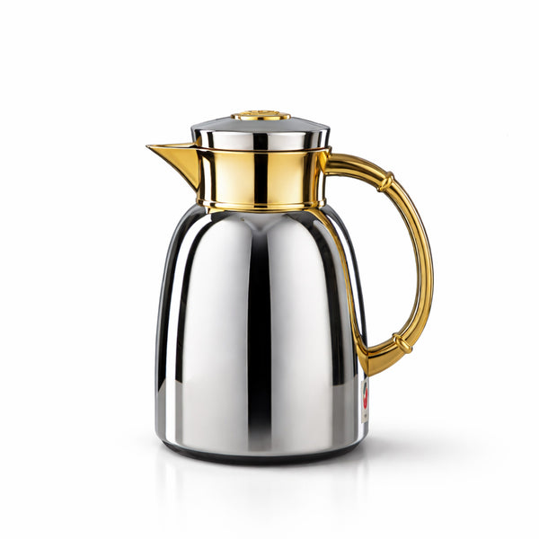 QVC-0650CC95 Almarjan Vacuum Flask – 0.65L – Silver & Gold Finish