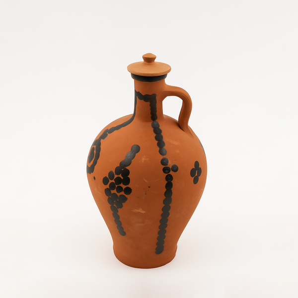 TRI-050 – Barrada Qatiran Jug  Large – Terracotta Pot with Lid
